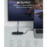 Aukey Type-C Çok Portlu Usb 4K Uyumlu 8in 1 Çevirici - Görsel 2