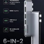 UGREEN USB C Hub 6'sı 1 arada Type C Çevirici Dock Station - Görsel 3
