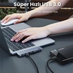 UGREEN USB C Hub 6'sı 1 arada Type C Çevirici Dock Station - Görsel 8