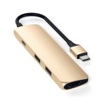 Satechi TYPE-C SLIM MULTI-PORT ADAPTÖR 4K USB Çoklayıcı ve HDMI Çevirici - Görsel 6