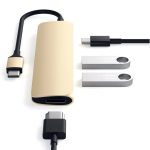 Satechi TYPE-C SLIM MULTI-PORT ADAPTÖR 4K USB Çoklayıcı ve HDMI Çevirici