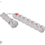 Pelsan 6'lı 3 M Çocuk Korumalı Topraklı Anahtarlı Priz Beyaz